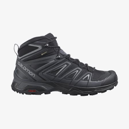 Salomon X ULTRA 3 MID GORE-TEX Mens Hiking Boots Black UK KDMF